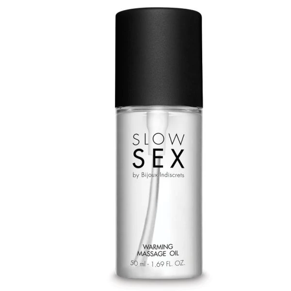 Bijoux Slow SEX Massageöl mit Wärmeeffekt und Kokosduft, 50 ml