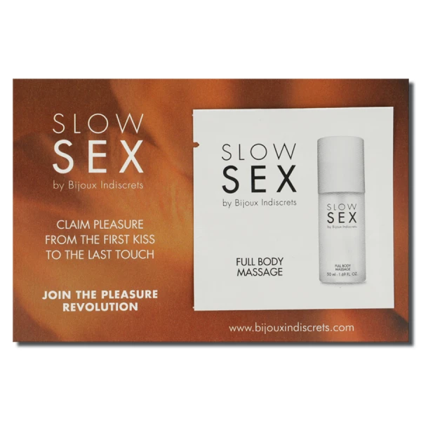 Bijoux Slow SEX Massagegel voor het hele lichaam 2 ml met kokosaroma