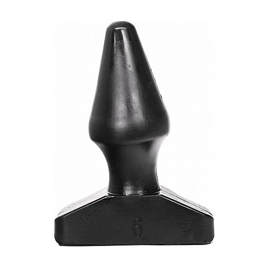 ALL Black Analstecker aus PVC für Analvergnügen, schwarz
