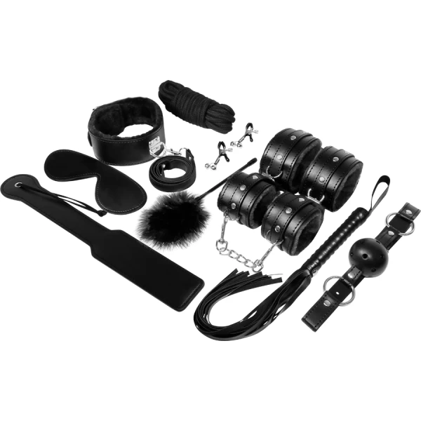 Experience BDSM-fetisjkit Zwarte serie 11-delig