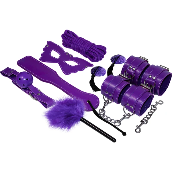 Experience BDSM-Fetish-Kit Lila Serie met 8 delen Experience BDSM-Fetish-Kit Lila Serie met 8 delen