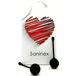 Saninex Sextoys Clever Love Balls made of medical silicone, black