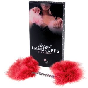 Secretplay 100% Fetish Maraboe-Handboeien rood Secretplay 100% Fetish Maraboe-Handboeien rood - Afbeelding 2