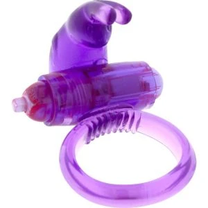 Seven Creations Silikon-Vibratorring mit Klitorisstimulator, lila