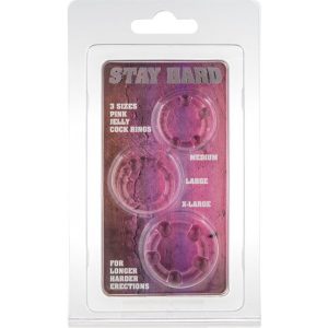 Seven Creations Set van drie siliconen penisringen roze 21 mm 23 mm 24 mm Seven Creations Set van drie siliconen penisringen roze 21 mm 23 mm 24 mm - Afbeelding 2