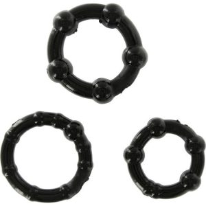 Seven Creations Set aus drei Silikon-Penisringen 21 mm, 23 mm, 24 mm Seven Creations Set aus drei Silikon-Penisringen 21 mm, 23 mm, 24 mm – Bild 1
