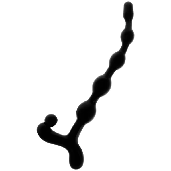 Addicted Toys Analketting met 5 ballen, 22 cm, zijdezacht TPR