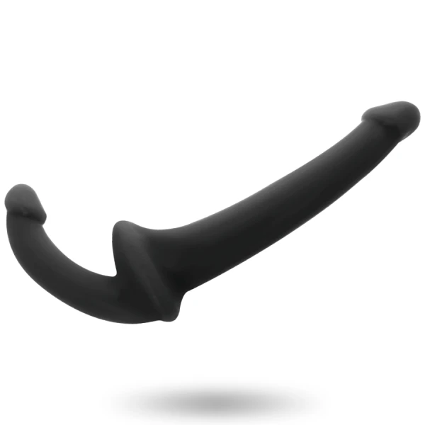 Addicted Toys Dildo zonder harnas met G-spot sonde zwart 26 cm