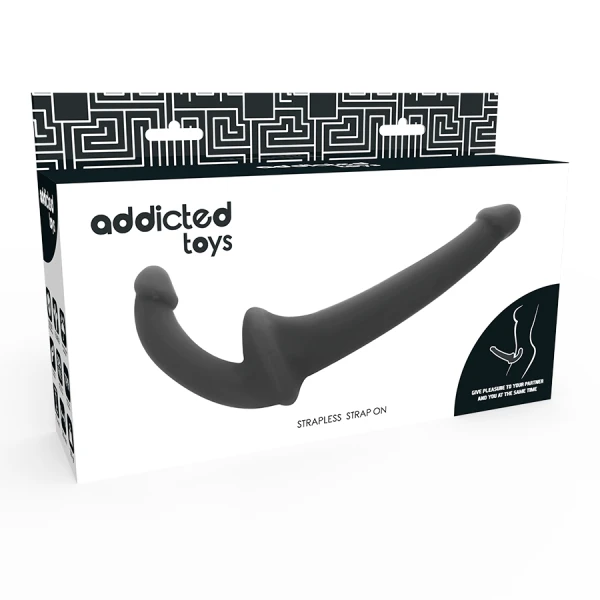 Addicted Toys Dildo zonder harnas met G-spot sonde zwart 26 cm