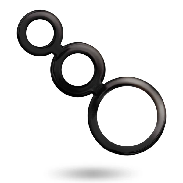 Addicted Toys Penisring-Set Gerookt met 3 maten Addicted Toys Penisring-Set Gerookt met 3 maten
