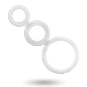 Addicted Toys Penis Ring Set Transparent, 3 Sizes Addicted Toys Penis Ring Set Transparent, 3 Sizes - Image 3