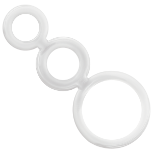Addicted Toys Penis Ring Set Transparent, 3 Sizes Addicted Toys Penis Ring Set Transparent, 3 Sizes - Image 2