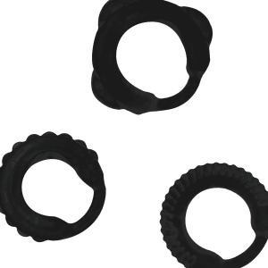 Addicted Toys Penisring-Set aus 3 Ringen in Schwarz Addicted Toys Penisring-Set aus 3 Ringen in Schwarz – Bild 3