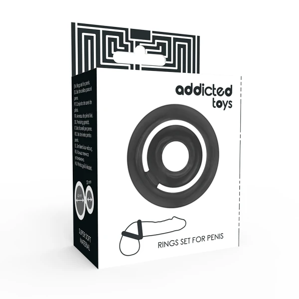 Addicted Toys Potenz-C-Ring Penisring schwarz