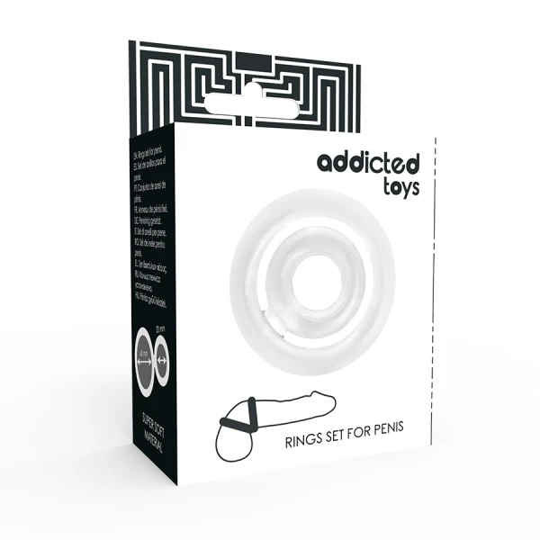 Addicted Toys Penisring-Set Potenz-C-Ring klar