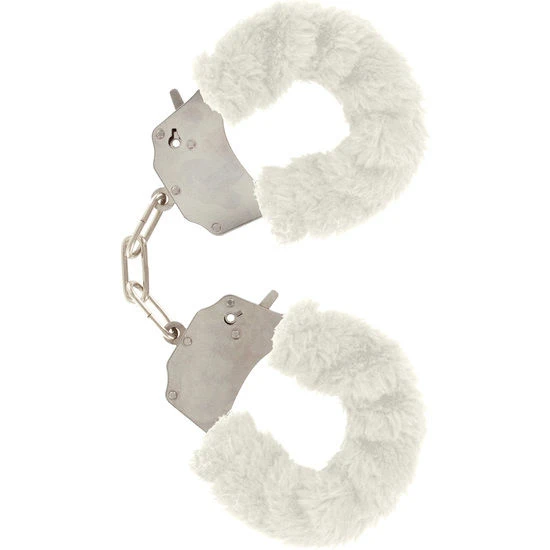 Toyjoy Furry FUN Cuffs Bondage Handschellen weiß
