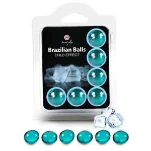 Secretplay Cosmetic Brasilianische Kugeln mit Kalteffekt, 6 Stück