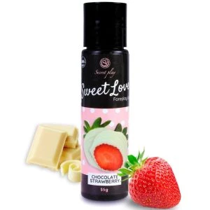 Secretplay Cosmetic Glijmiddel Sweet Love Aardbei en Witte Chocolade 60 ml
