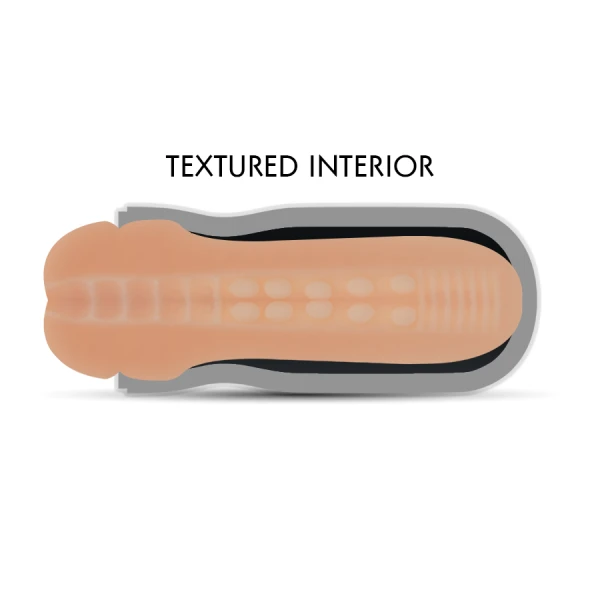 Jamyjob Mouth Power Masturbator met mondvorm en vibratie