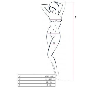 Passion Woman Net-body met kruisopening wit maat één Passion Woman Net-body met kruisopening wit maat één - Afbeelding 2