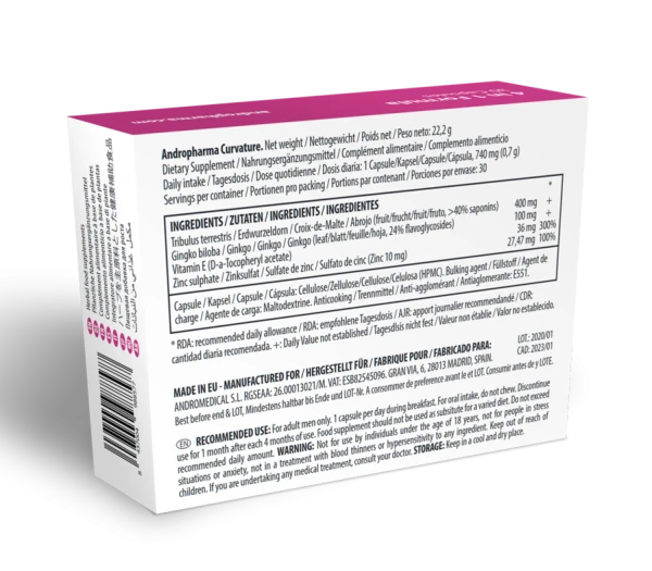 Andro Medical Curvature voedingssupplement tegen penisverkromming