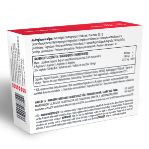 Andro Medical Andropharma Vigor voedingssupplement voor libidoverhoging Andro Medical Andropharma Vigor voedingssupplement voor libidoverhoging - Afbeelding 2