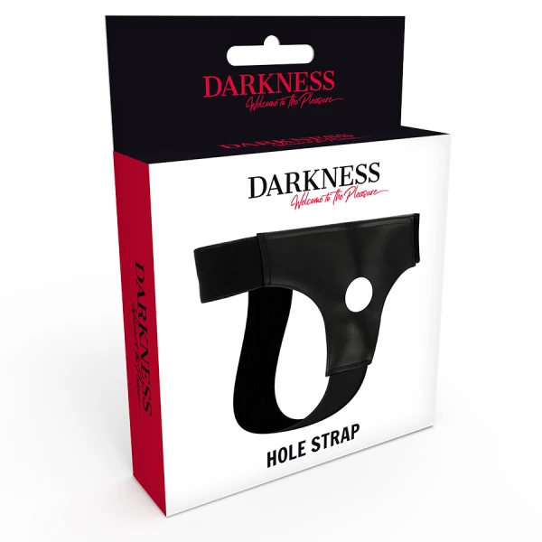 Darkness Sensations holle Strap-On-riem met gat, één maat