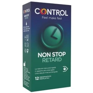 Control Condoms NON Stop Retard Condooms met Benzocaïne, 12 stuks