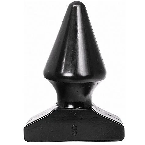 ALL Black Anaalplug kegelvormig 17 x 8 cm