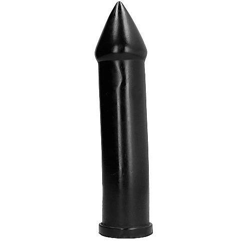 ALL Black PVC-Dildo 24 x 5 cm