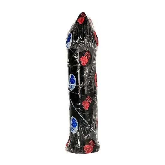 ALL Black PVC-Dildo 24 x 5 cm