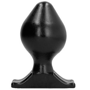 ALL Black Anale plug met flexibele dop, PVC ALL Black Anale plug met flexibele dop, PVC - Afbeelding 2