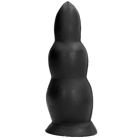 All Black Anaalplug van PVC, 23 x 8 cm
