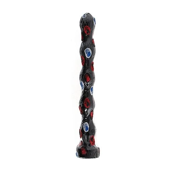 ALL Black Analperlen mit fünf breit-schmal Variationen PVC