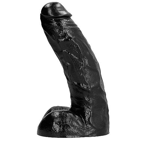ALL Black Dildo natuurlijke vorm 26 x 7 cm PVC