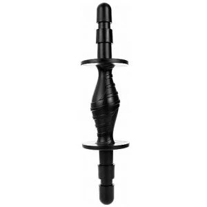 Hung System Double-Dildo-Adapter voor dubbele penetratie zwart