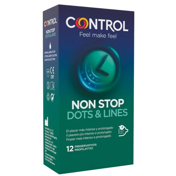 img_85954_9c53a4fee76dc1788569bf12c850bf12_1.jpg Control Condoms Condooms met Noppen en Ribbels en Vertragingseffect, 12 stuks