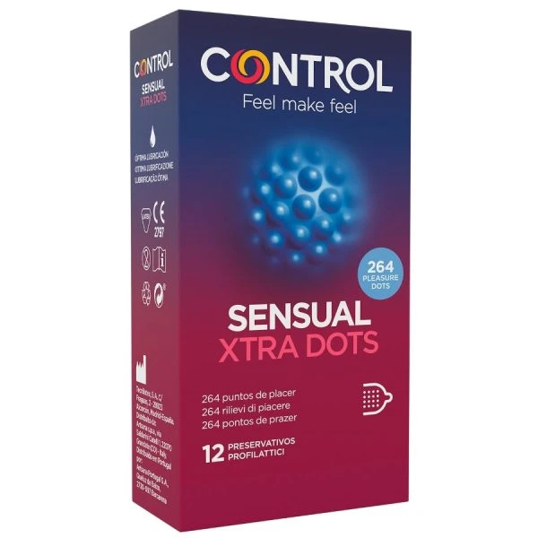 Control Condoms Xtra Dots 12 stuks met 264 noppen