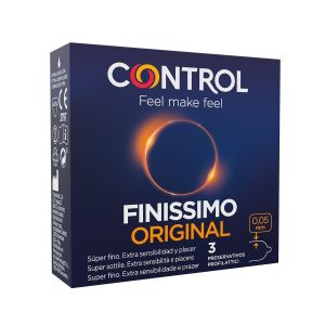 Control Condoms Finissimo Condooms, superdun, nominale breedte 54 mm, 3 stuks Control Condoms Finissimo Condooms, superdun, nominale breedte 54 mm, 3 stuks - Afbeelding 1