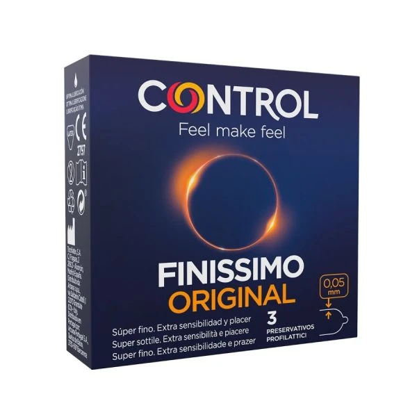 Control Condoms Finissimo Condooms, superdun, nominale breedte 54 mm, 3 stuks