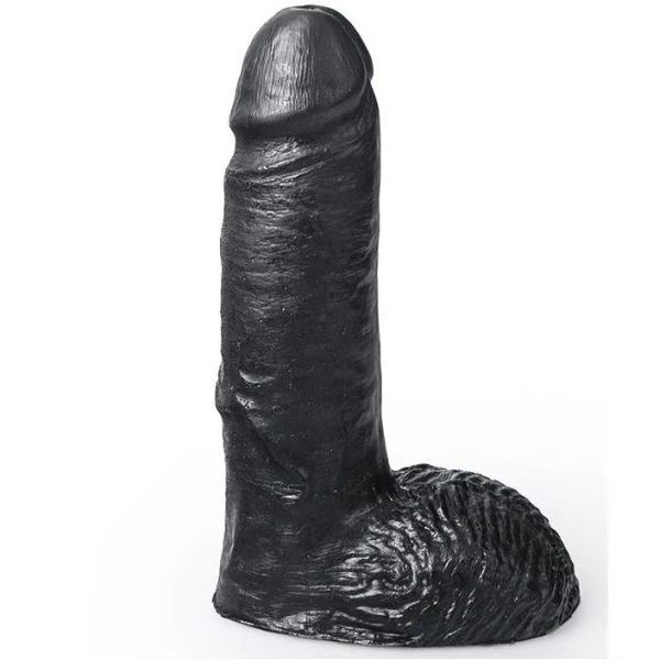 Hung System Dildo Marcel 17 cm mit Hoden, schwarz