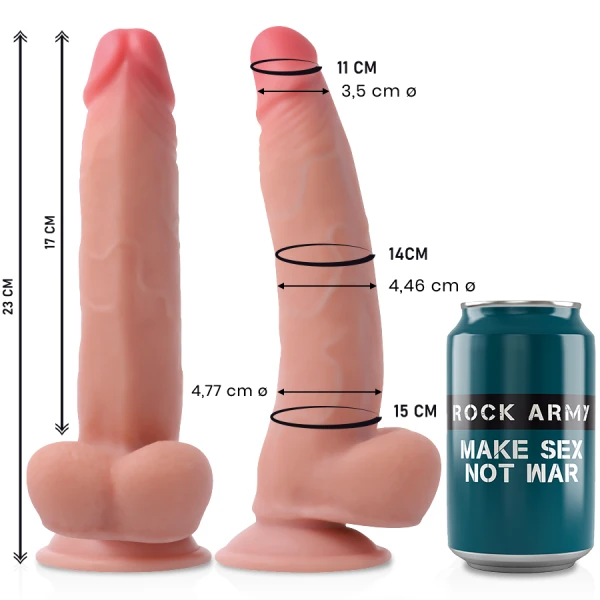 Rock Army Dubbeldichte Dildo Luipaard 23 cm met zuignap Rock Army Dubbeldichte Dildo Luipaard 23 cm met zuignap