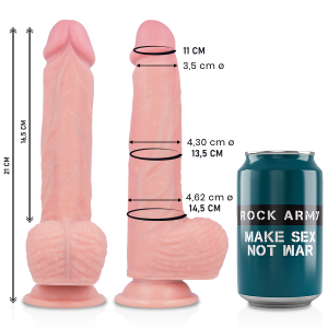 Rock Army Siliconen Dildo Spitfire 21 cm met zuignap Rock Army Siliconen Dildo Spitfire 21 cm met zuignap - Afbeelding 2