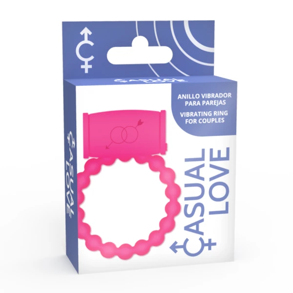 Casual Love Vibratorring 25 mit Klitorisstimulator, rosa