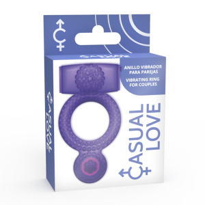 Casual Love Dubbele Penisring met Trilkogel Paars Casual Love Dubbele Penisring met Trilkogel Paars - Afbeelding 4