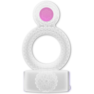 Casual Love Dubbele Penisring met Vibratiebal transparant Casual Love Dubbele Penisring met Vibratiebal transparant - Afbeelding 2
