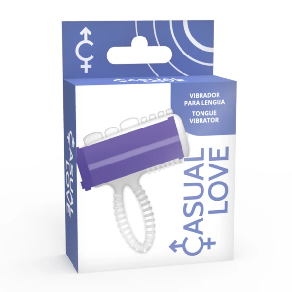 Casual Love Ring Vibrator Lilac Tongue – Vinger- en tongvibrator