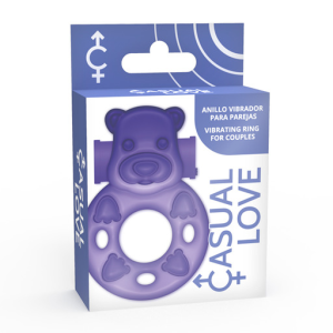 Casual Love Lilac Bunny Vibrator Penisring met Clitorisstimulator paars Casual Love Lilac Bunny Vibrator Penisring met Clitorisstimulator paars - Afbeelding 3