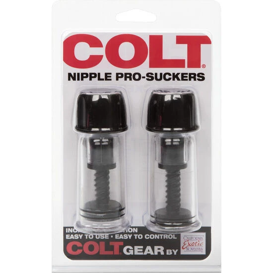 Calexotics Colt Nipple Prosuckers tepelzuigers set zwart Calexotics Colt Nipple Prosuckers tepelzuigers set zwart