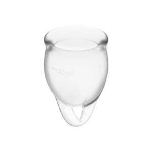 Satisfyer Menstrual Cups Feel Confident Menstrual Cup Set 15 + 20 ml transparant Satisfyer Menstrual Cups Feel Confident Menstrual Cup Set 15 + 20 ml transparant - Afbeelding 3